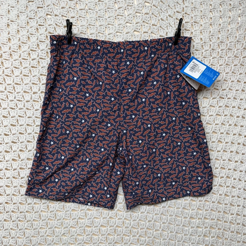 Columbia PFG Super Backcast II Short Youth XL 18/20 Fish Stars Navy NWT $30